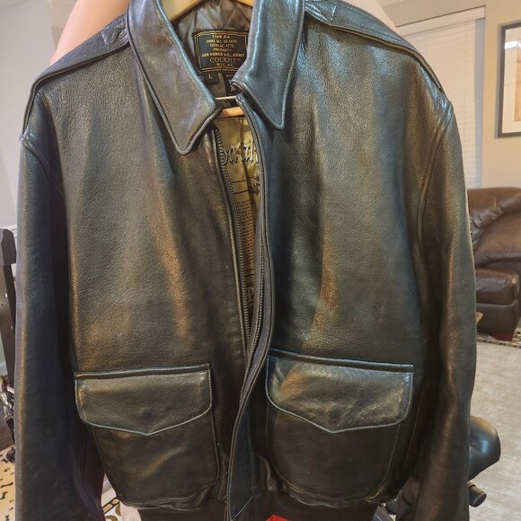 Cockpit leather jacket Size L like new. - Picture 1 of 5